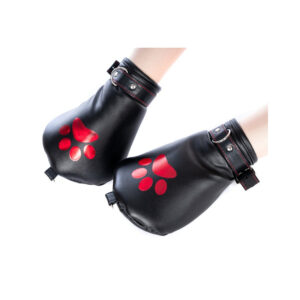 Mitaines Dog Paw Noir-Rouge